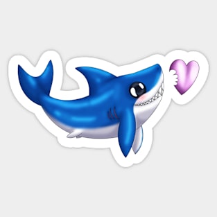 Shark Bites! (Navy) Sticker